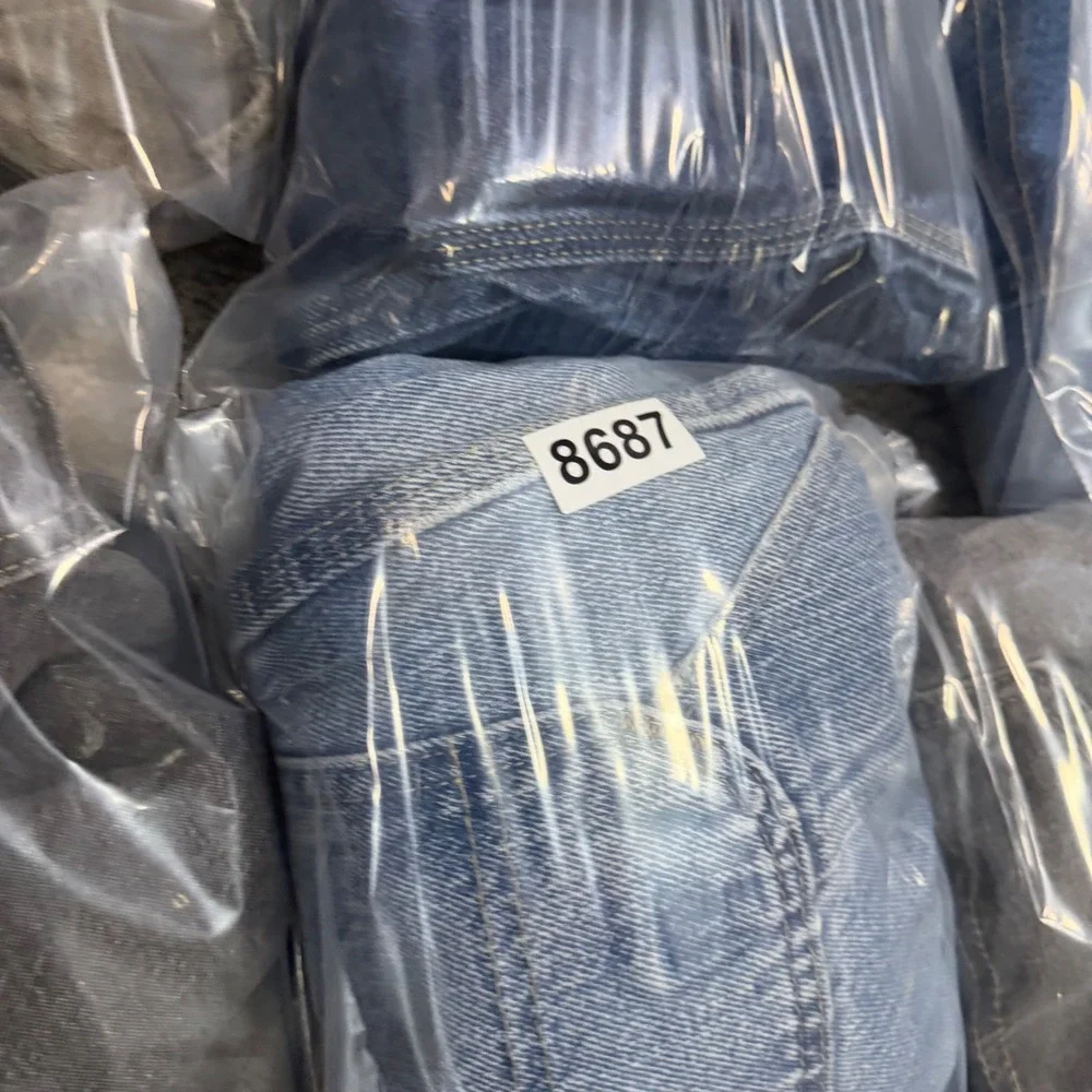 Dickies Relaxed Fit Carpenter Jeans Light Wash Distressed 1993SNB Mens 34x34 Blu